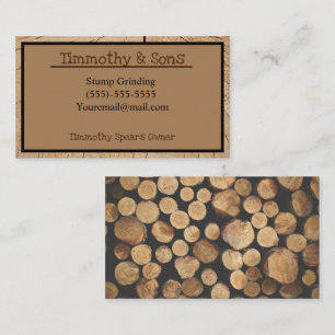 Stump grinding  business card
