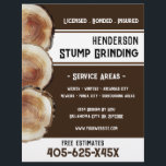 Stump Grinding  Flyer<br><div class="desc">Stump Grinding Business Flyer. Stump Watercolor Design background. Bold Fonts. Just change the text to meet your needs.</div>