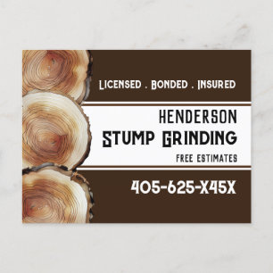 Stump Grinding Postcard