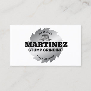 Stump Grinding Tree Service & Removal Business Card