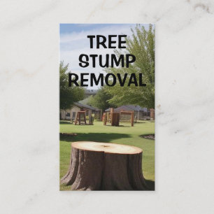 Stump Grinding Tree Stump Removal Business Card