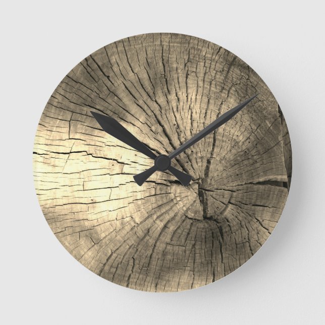 Stump Photo Round Wall Clock (Front)