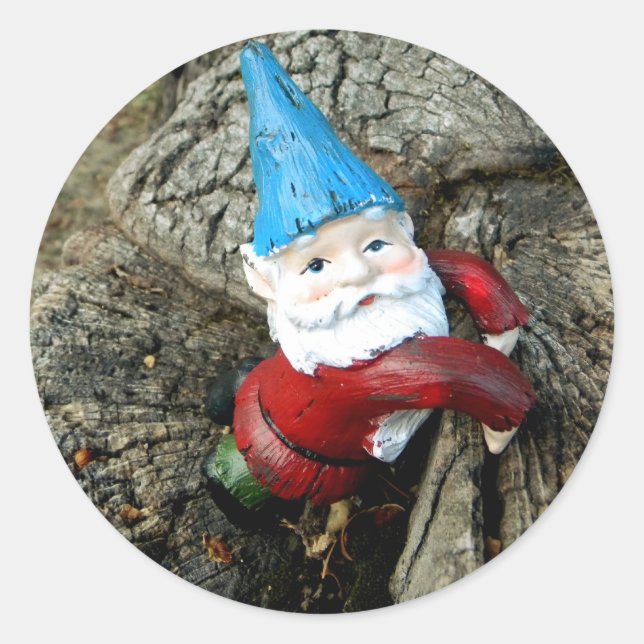 Stumped Gnome Classic Round Sticker (Front)