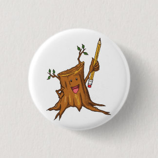 Stumpy Button (small) White