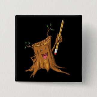 Stumpy Button (Square) Black