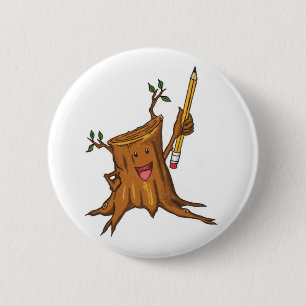 Stumpy Button (Standard) White
