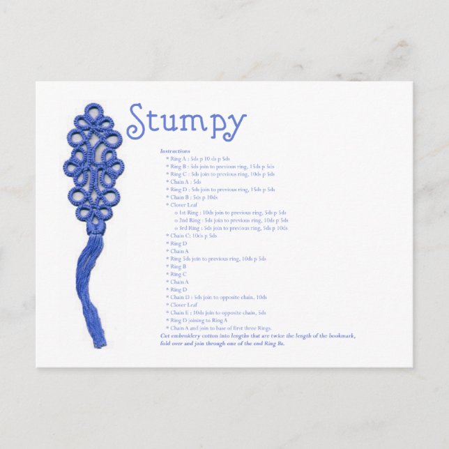 Stumpy Postcard (Front)