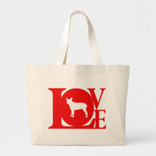 Stumpy Tail Cattle Dog Large Tote Bag
