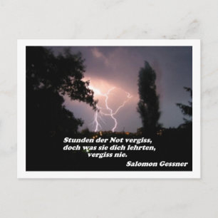 Stunden der Not Postkarte Postcard
