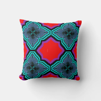 Stunning 3D Colourful Digital Accent Throw Pillow