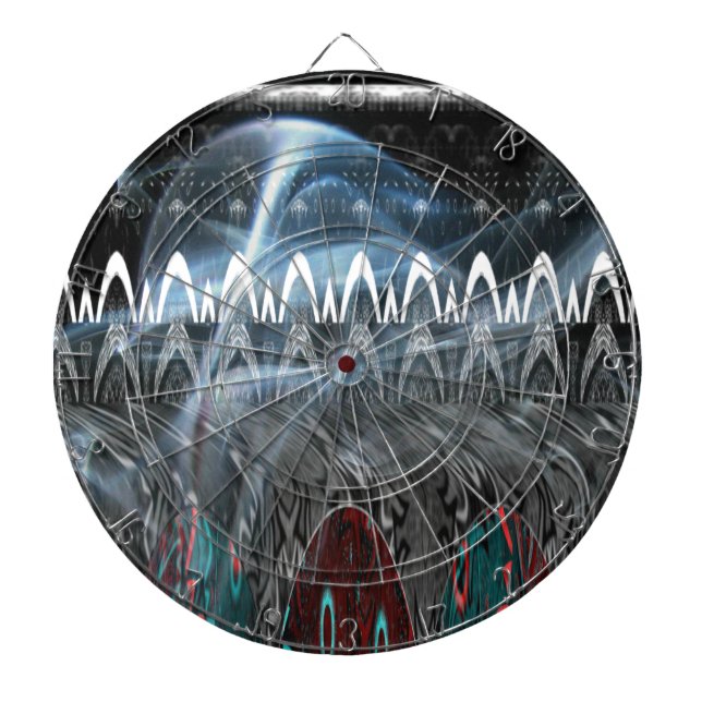 Stunning Abstract Art Print Dartboard (Front)
