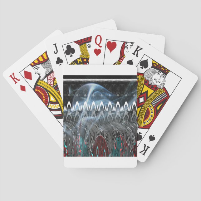 Stunning Abstract Art Print Playing Cards (Back)