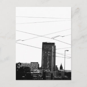 Stunning Abstract Cityscape In Monochrome Postcard