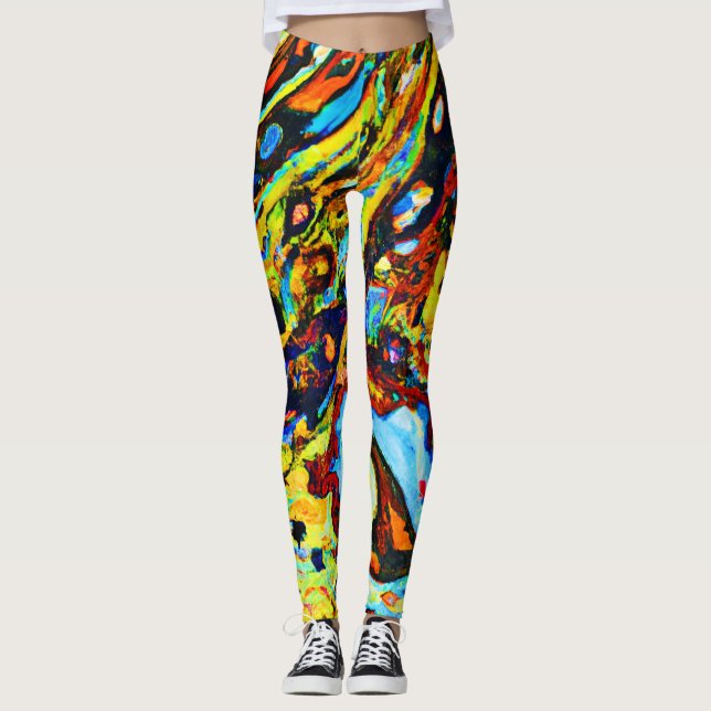 Stunning Abstract Pattern Leggings (Front)