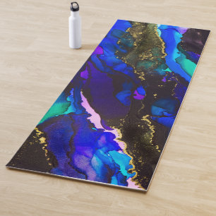 Stunning Alcohol Ink Painting Yoga Mat