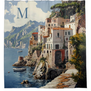 Stunning Amalfi Coast Italy Scenic Shower Curtain