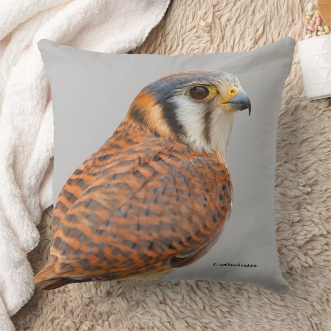 Stunning American Kestrel Sparrowhawk Falcon Cushion (Blanket)
