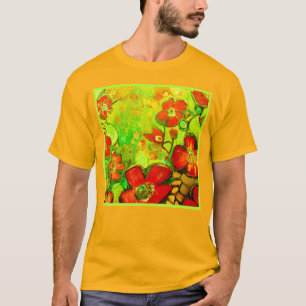 Stunning and Colorful Flowers Artwork T-Shirt