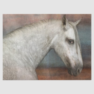 Stunning andalusian horse portrait tissue paper