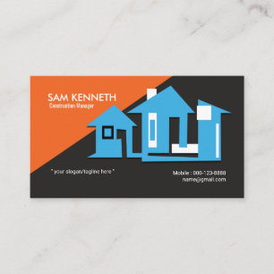 Stunning Animated Home Contractor Business Card