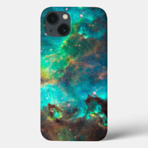 Stunning Aqua Star Cluster iPhone 13 Case