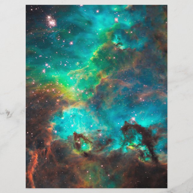 Stunning Aqua Star Cluster Flyer (Front)