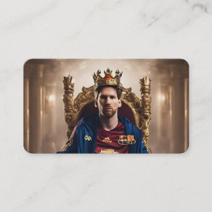 Stunning Artwork of Football Legend Lionel Messi  Business Card