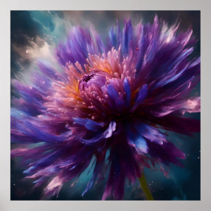 Stunning Aster Blossom Poster
