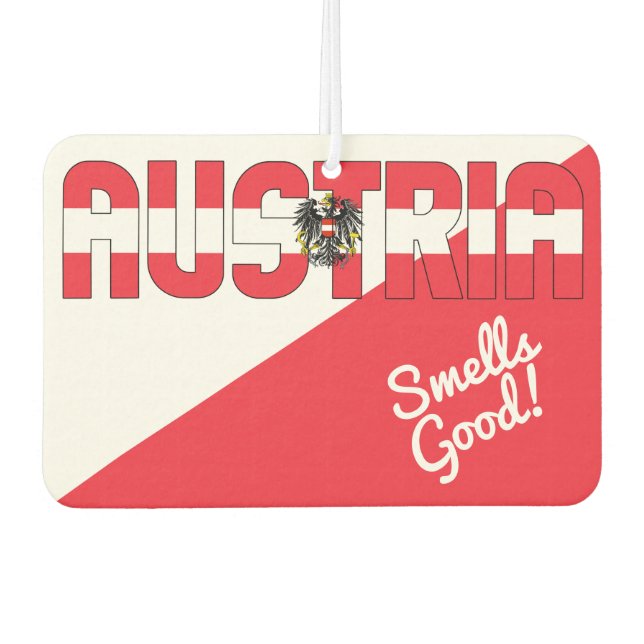 Stunning Austria Flag Air Freshener (Front)
