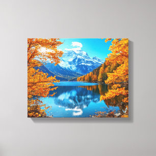 Stunning autumn landscape canvas print