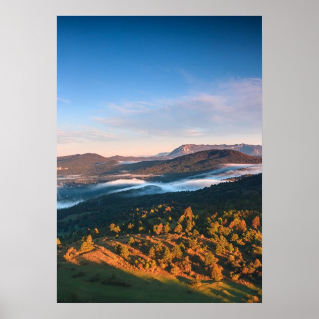 Stunning autumn scenery from Šilentabor, Slovenia Poster (Front)