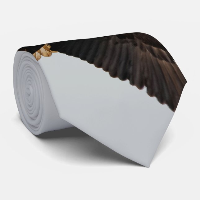 Stunning Bald Eagle Takes to the Sky Tie (Rolled)