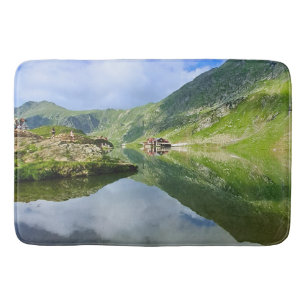 Stunning Balea Lake Romania – Alpine Photography Bath Mat