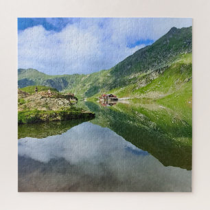 Stunning Balea Lake Romania – Alpine Photography Jigsaw Puzzle