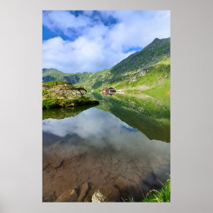 Stunning Balea Lake Romania – Alpine Photography Poster