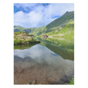 Stunning Balea Lake Romania – Alpine Photography Tablecloth