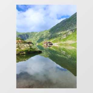 Stunning Balea Lake Romania – Alpine Photography Window Cling