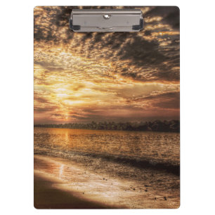 Stunning Beach Sunrise Clipboard