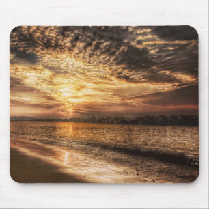 Stunning Beach Sunrise Mouse Mat