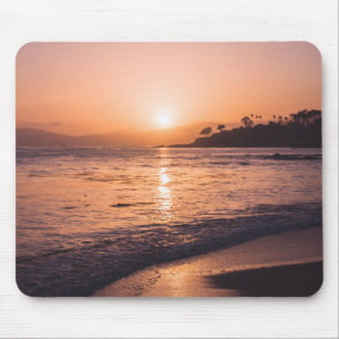 Stunning Beach Sunset Mouse Mat
