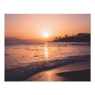 Stunning Beach Sunset Photo Print