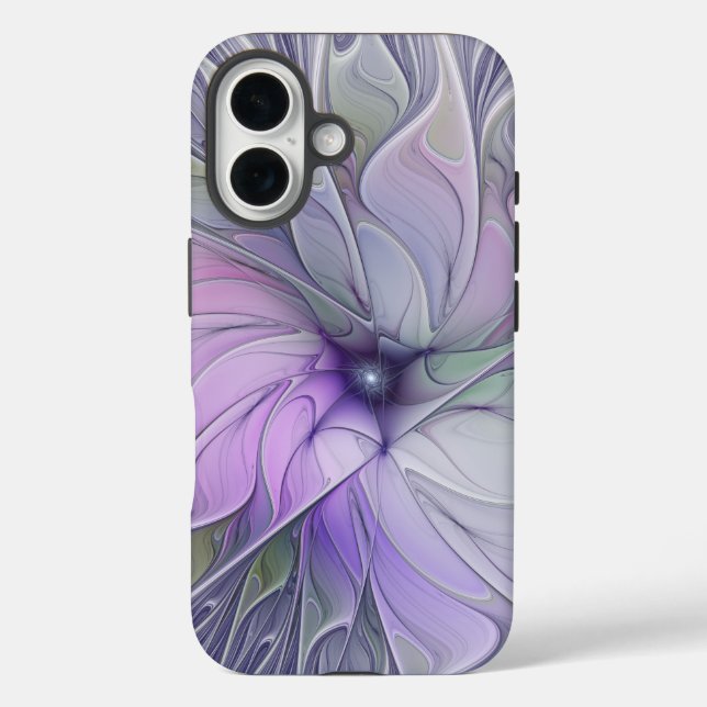 Stunning Beauty Modern Abstract Fractal Art Flower Case-Mate iPhone Case (Back)