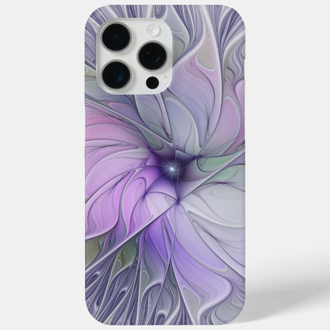 Stunning Beauty Modern Abstract Fractal Art Flower Case-Mate iPhone Case (Back)