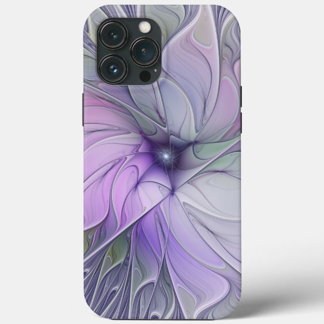 Stunning Beauty Modern Abstract Fractal Art Flower Case-Mate iPhone Case (Back)