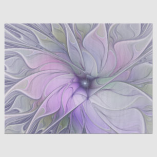 Stunning Beauty Modern Abstract Fractal Art Flower Tissue Paper