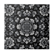 Stunning Black and White Floral