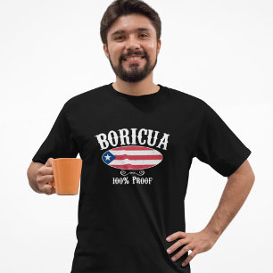 Stunning Boricua Puerto Rico 100% T-Shirt