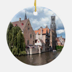 Stunning! Bruges - Belgium Ceramic Tree Decoration
