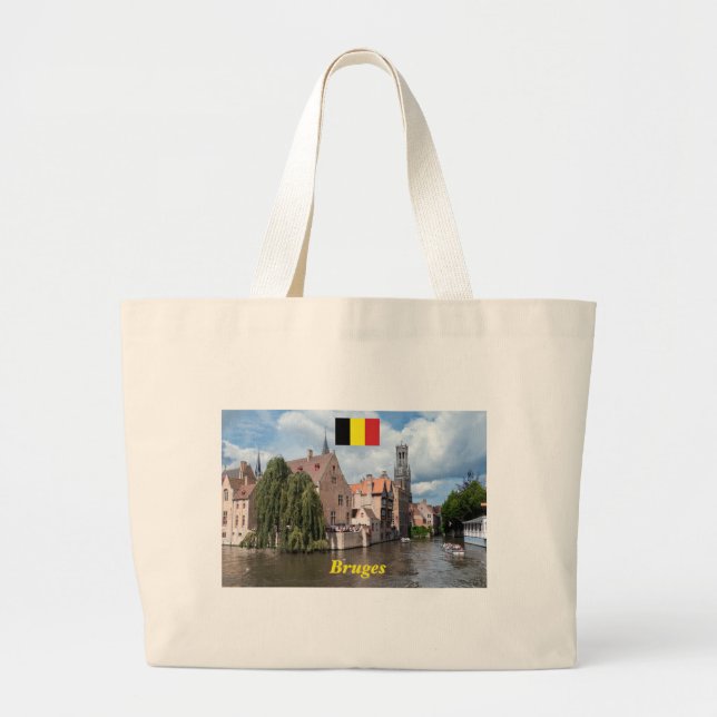Stunning! Bruges - Belgium Large Tote Bag (Front)