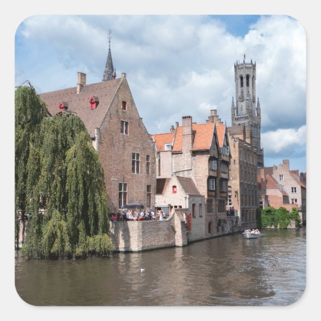 Stunning! Bruges - Belgium Square Sticker (Front)